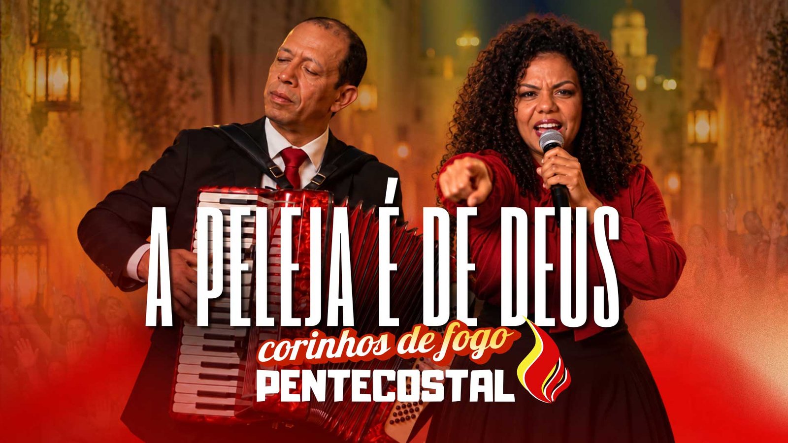 Capa de Esta Peleja Não É Tua, corinho de fogo inspirado no rei Josafá