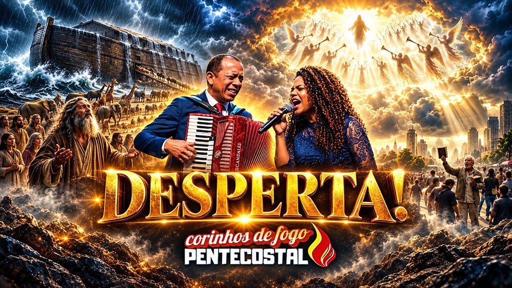 Noé diante da arca no Corinho de Fogo Desperta