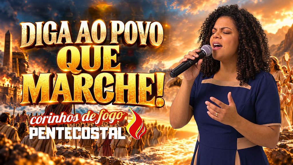 Moisés diante do Mar Vermelho em O Grande Eu Sou, corinho de fogo do Acende a Candeia inspirado em Êxodo 1–15